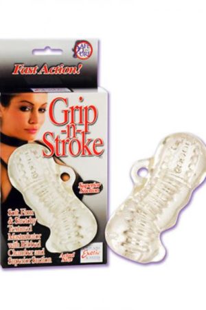 GRIP N STROKE MASTURBATOR CLEAR