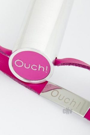 Ouch Leather Paddle Pink