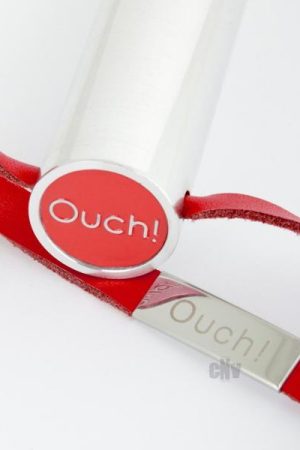 Ouch Leather Paddle Red