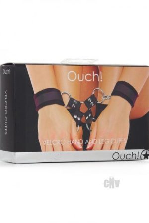 Ouch Velcro Hand/leg Cuffs Black