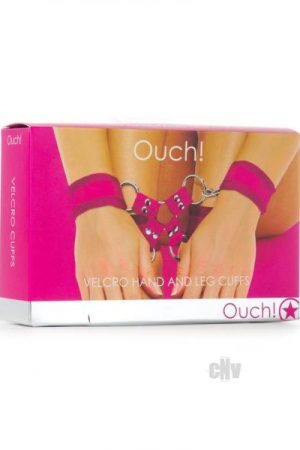 Ouch Velcro Hand/leg Cuffs Pink