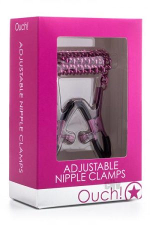Ouch Adjustable Nipple Clamps Pink
