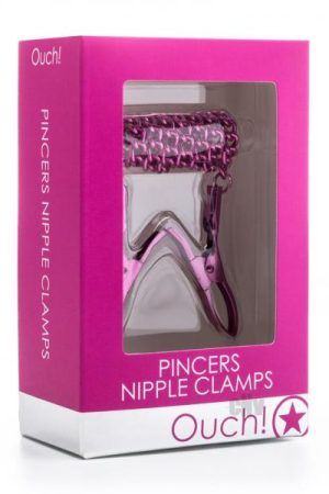 Ouch Pincers Nipple Clamps Pink