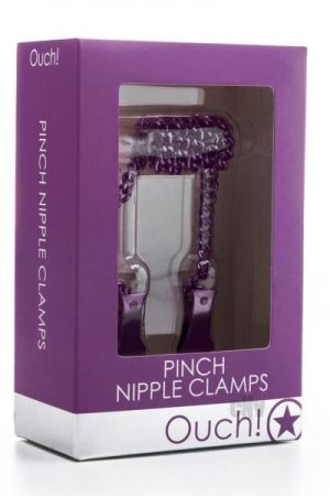Ouch Pinch Nipple Clamps Purple