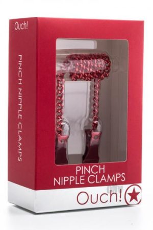 Ouch Pinch Nipple Clamps Red
