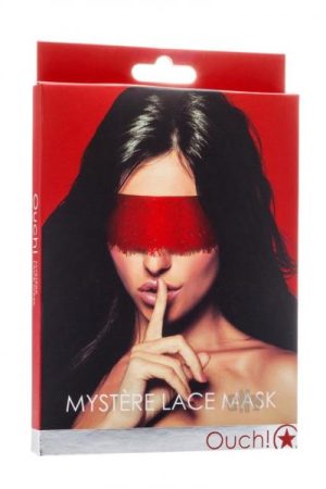 Ouch Mystere Lace Mask Red