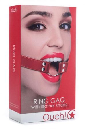 Ouch Ring Gag Red