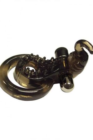 XTREME XTASY BLACK ELEPHANT VIBRATING COCK RING WATERPROOF
