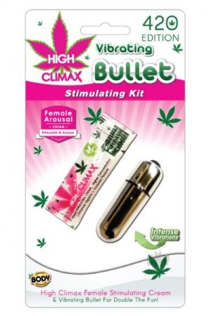High Climax Vibrating Bullet Stimulating Kit Silver
