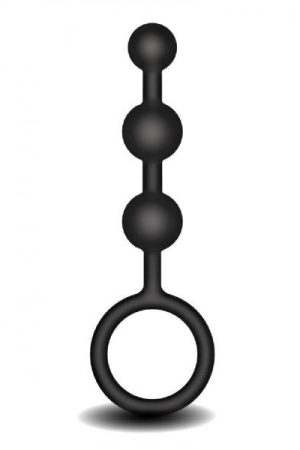 Frederick's of Hollywood Silicone Anal Beads Black