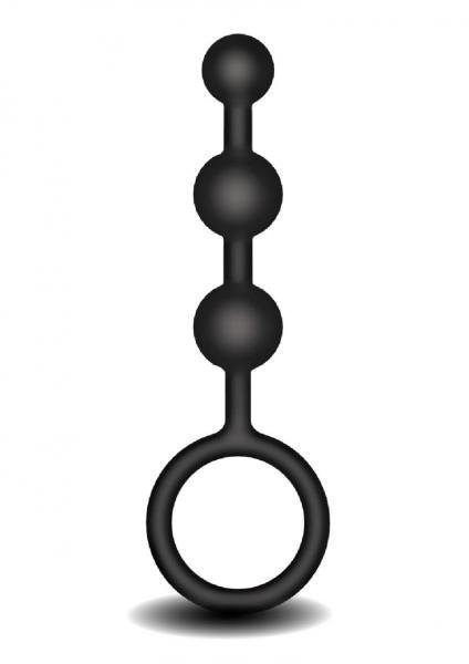 Frederick's of Hollywood Silicone Anal Beads Black