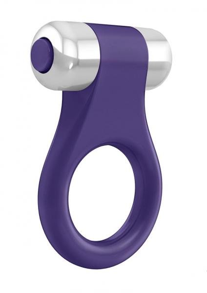 Ovo B1 Vibrating Ring-lilac Chrome
