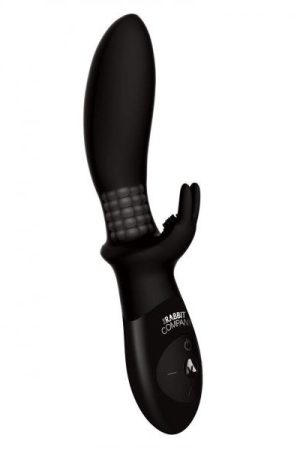 The Beaded Backdoor Rabbit Vibrator Black