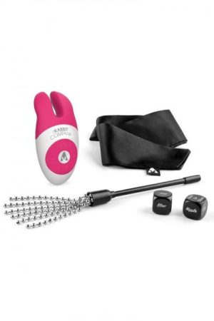 Lay-On Rabbit Tickle And Tease Couples Play Time Set