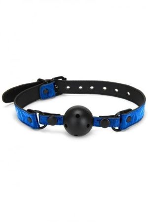Ws  - Diamond Ball Gag - Blue