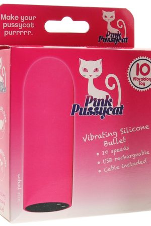PINK PUSSYCAT SILICONE BULLET VIBRATING