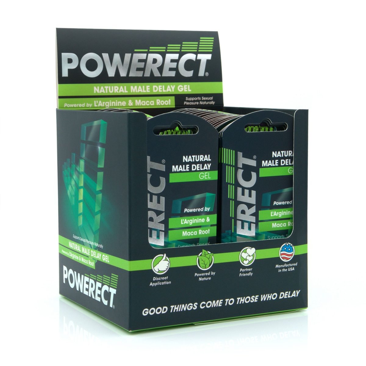 Powerect Natural Male Delay Gel Foil 5Ml 36Pc With Pos - Image 2