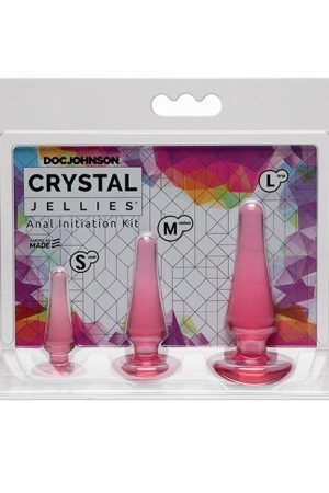 Crystal Jellies Anal Initiation Kit Pink