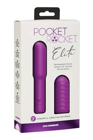 Pocket Rocket Elite Rechargeable W/removable Sleeve - Purple
