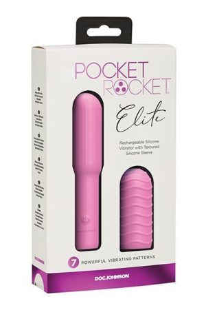Pocket Rocket Elite Rechargeable W/removable Sleeve - Pink