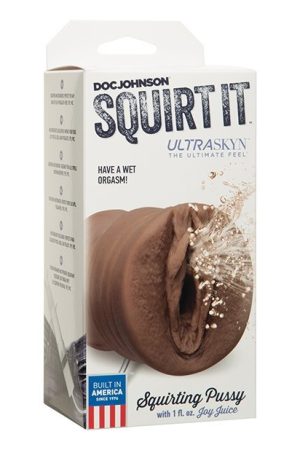 Squirt It Squirting Pussy Chocolate Brown Stroker