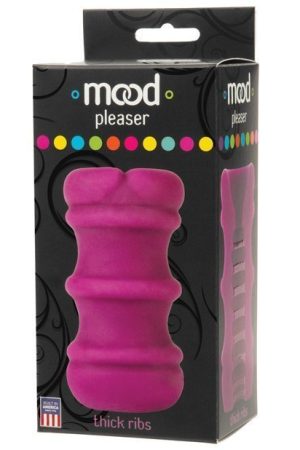Mood Pleaser Thick Ribbed Purple Masturbator