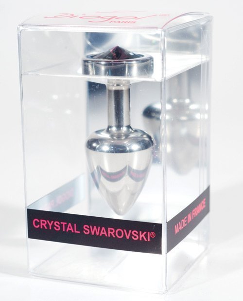 Diogol Anni Round Silver T1 Butt Plug Black - Image 2