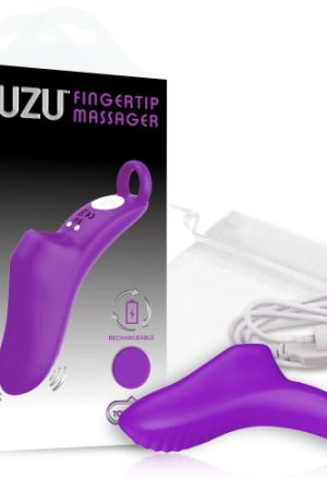 FUZU VIBRATING RECHARGEABLE FINGERTIP MASSAGER PURPLE