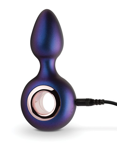 Hueman Deep Space Vibrating Anal Plug - Purple - Image 3