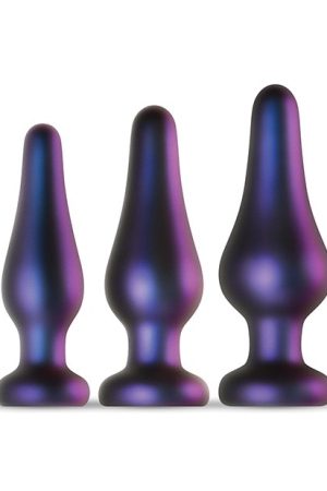 Hueman Comets Butt Plug Set Of 3 - Purple