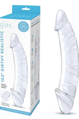 Glas 10.5 Girthy Realistic Glass Double Dong "