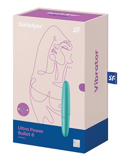 SATISFYER ULTRA POWER BULLET 6 ULTRA VIOLET TURQUOISE (NET) - Image 5