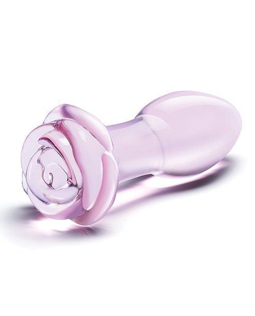 GLAS 5 ROSEBUD GLASS BUTT PLUG " - Image 3