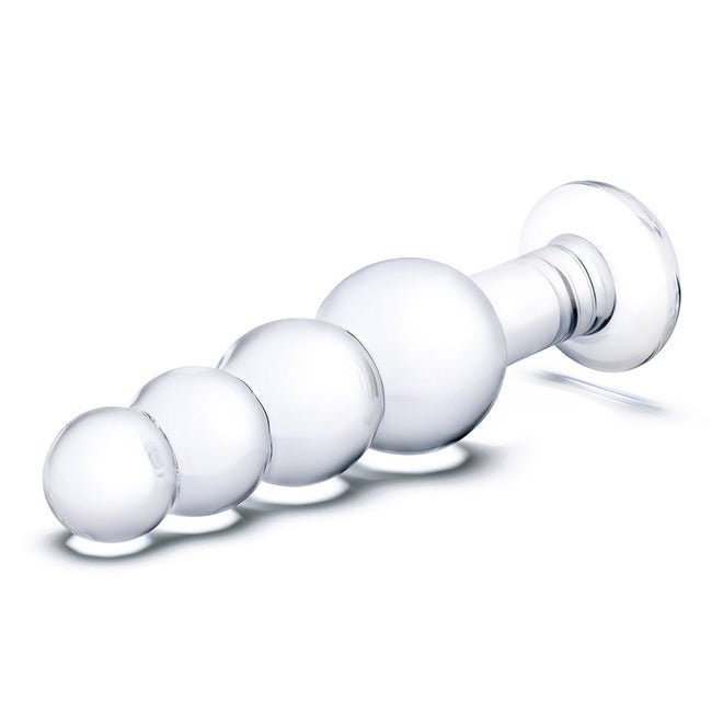 Glas 7.25 Glass Beaded Butt Plug " - Image 4