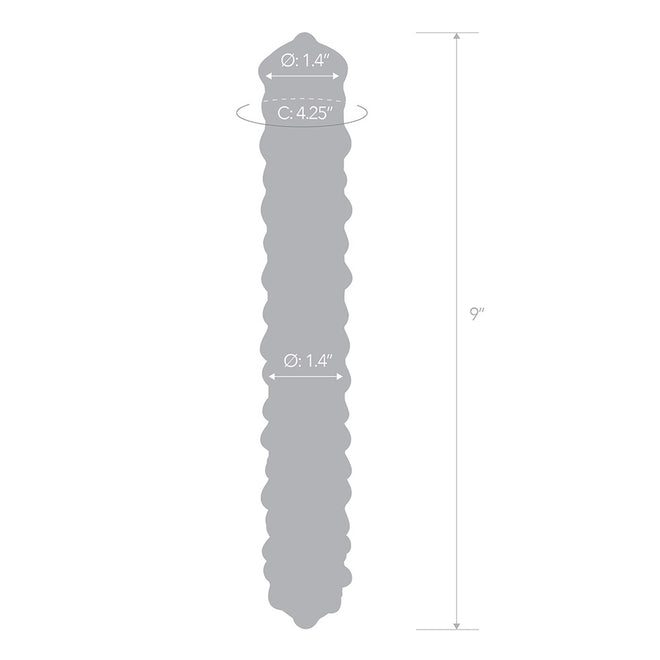 Glas 9 Purple Rose Nubby Dildo " - Image 7