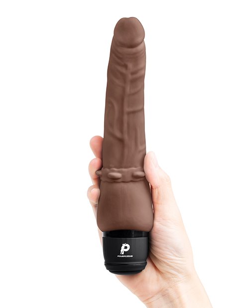 Powercocks 7In Slim Anal Vibrator Dark Brown - Image 2
