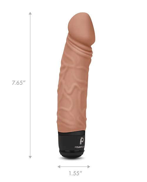 Powercocks 6.5In Vibrator Mocha - Image 3
