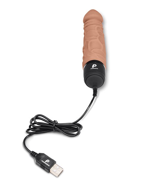 Powercocks 6.5In Vibrator Mocha - Image 4