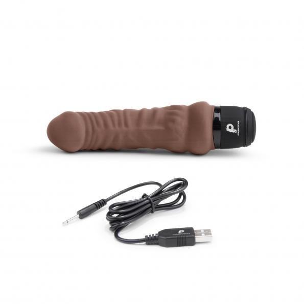 Powercocks 6In Vibrator Dark Brown - Image 3