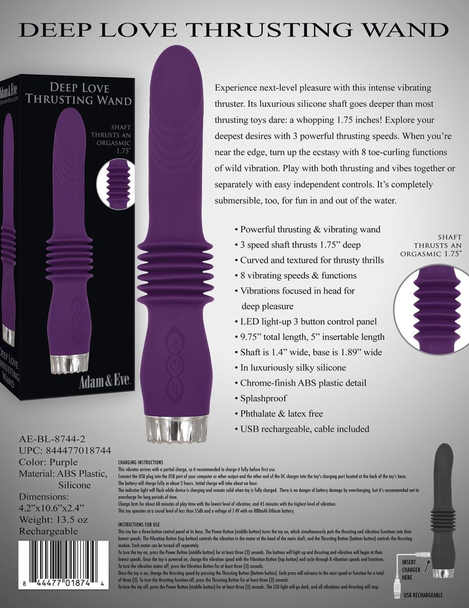 Adam & Eve Deep Love Thrusting Wand - Image 6