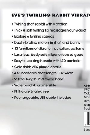 ADAM & EVE EVE'S TWIRLING RABBIT VIBRATOR