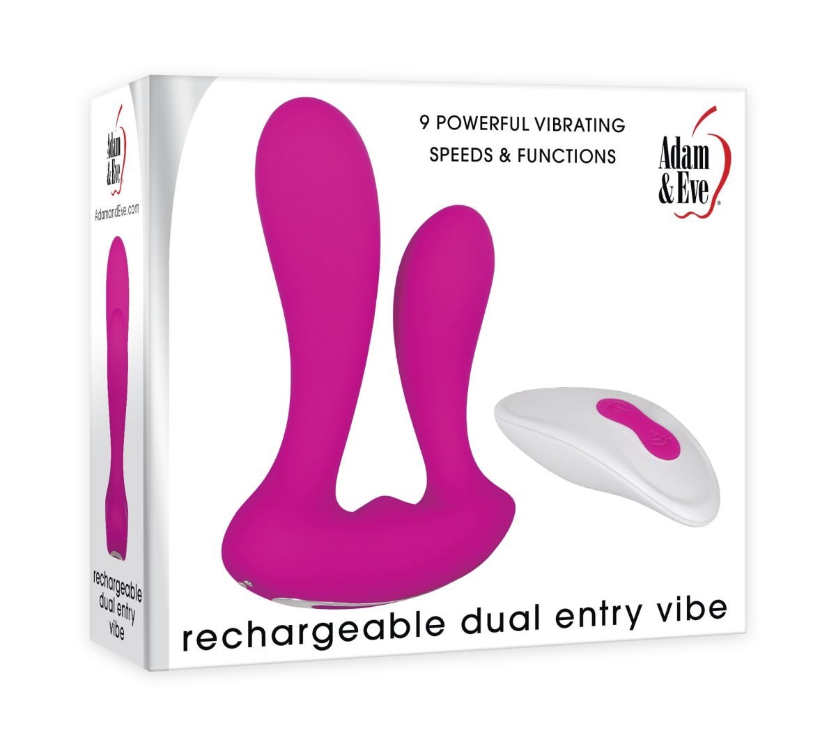 ADAM & EVE RECHARGEABLE DUAL ENTRY VIBE - Image 2