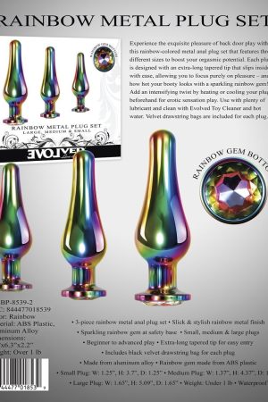 RAINBOW METAL PLUG SET