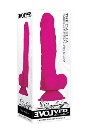 EVOLVED THE DAHLIA FLEXIBLE 9.5 REALISTIC DILDO "