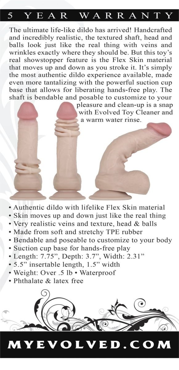 EVOLVED FLEXSKIN POSEABLE DILDO LIGHT - Image 2