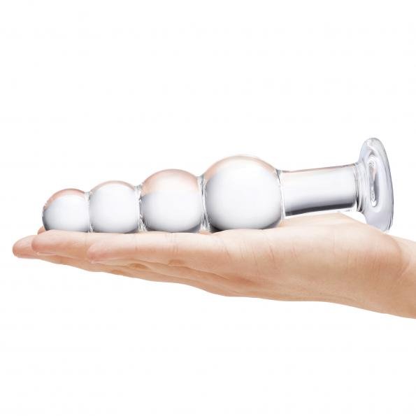 Glas 7.25 Glass Beaded Butt Plug " - Image 5
