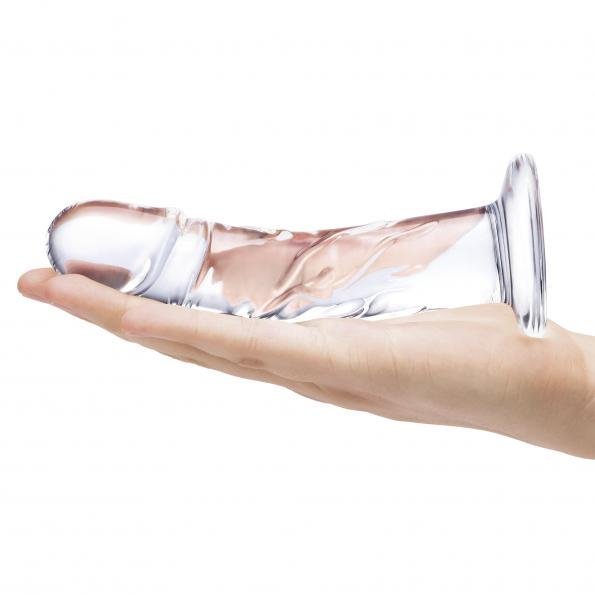 Glas 7 Curved Realistic Glass Dildo W Veins " - Image 7