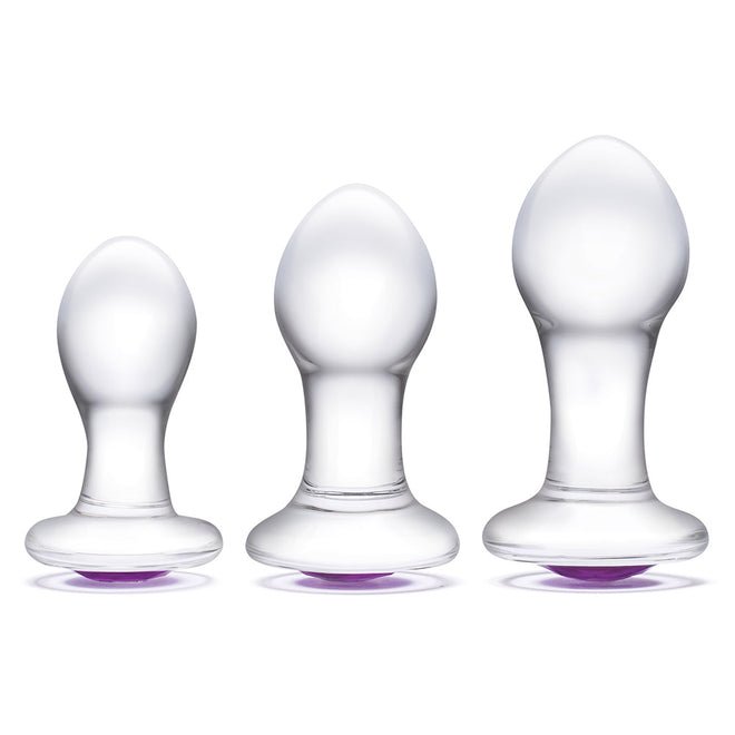Glas 3Pc Bling Bling 3 3.5" 4" Glass Anal Training Kit " - Image 2