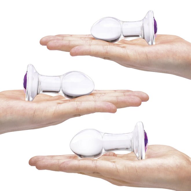 Glas 3Pc Bling Bling 3 3.5" 4" Glass Anal Training Kit " - Image 4