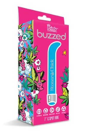 PRINTS CHARMING BUZZED 7 G SPOT VIBE STONER CHICK BLUE "